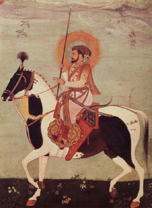 unknow artist Horseman likeness of the Shah Dschahan, leaf out of the Shah-Dschahan-album period of the Schan Dschahan china oil painting image